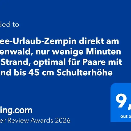 Ostsee-urlaub-zempin Direkt Am Kuestenwald, Nur Wenige Minuten Zum Strand, Optimal Fuer Paare Mit 1 Hund Bis 45 Cm Schulterhoehe Lejlighed Zempin