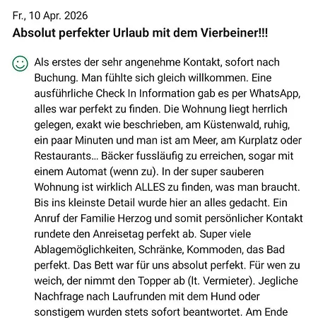 Ostsee-urlaub-zempin Direkt Am Kuestenwald, Nur Wenige Minuten Zum Strand, Optimal Fuer Paare Mit 1 Hund Bis 45 Cm Schulterhoehe Lejlighed