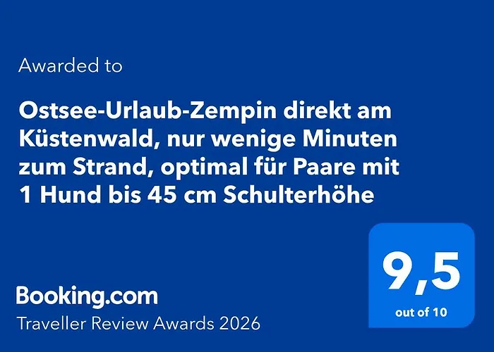 Ostsee-urlaub-zempin Direkt Am Kuestenwald, Nur Wenige Minuten Zum Strand, Optimal Fuer Paare Mit 1 Hund Bis 45 Cm Schulterhoehe شقة زيمبين